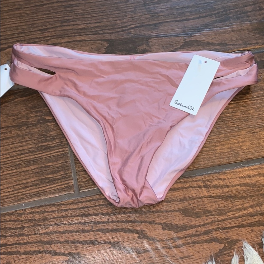 Splendid Art Deco Side Cutout Bikini Bottom - Picture 2 of 6